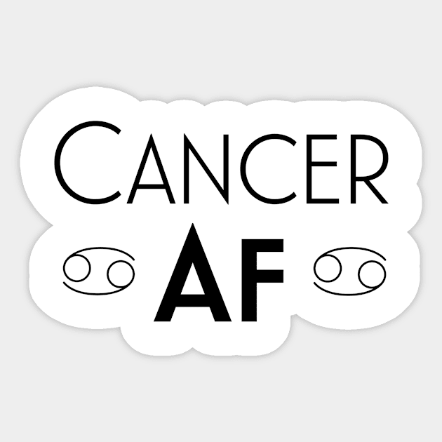 Cancer AF Sticker by Sloop